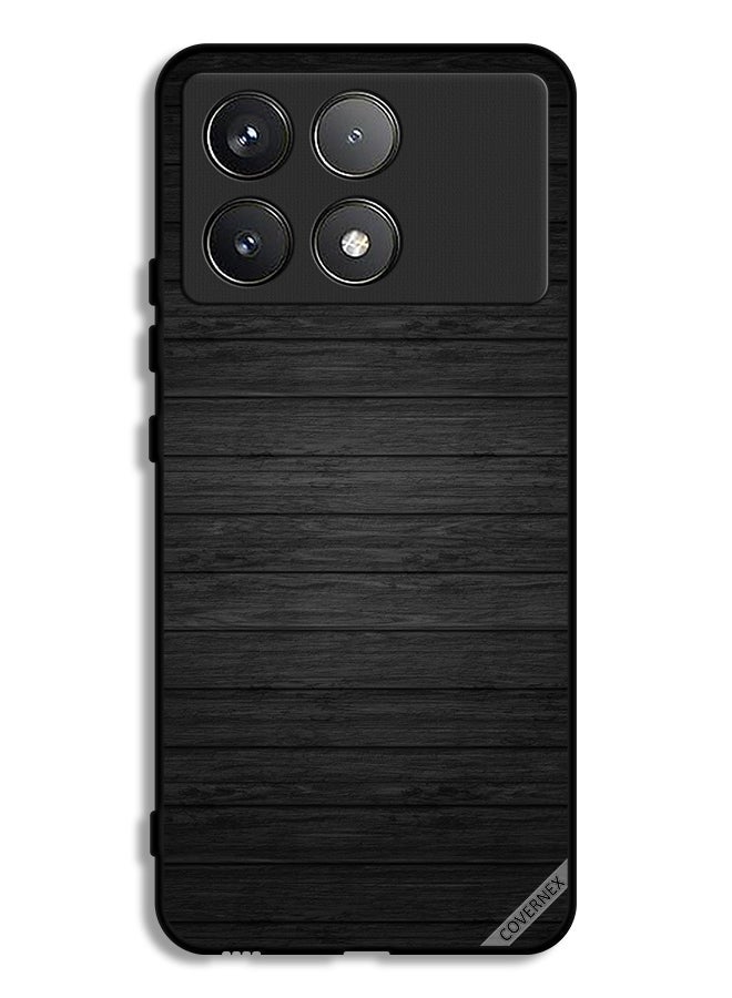 Covernex غطاء حماية لهاتف Xiaomi Poco F6 Pro بنمط خشبي داكن - Image 1