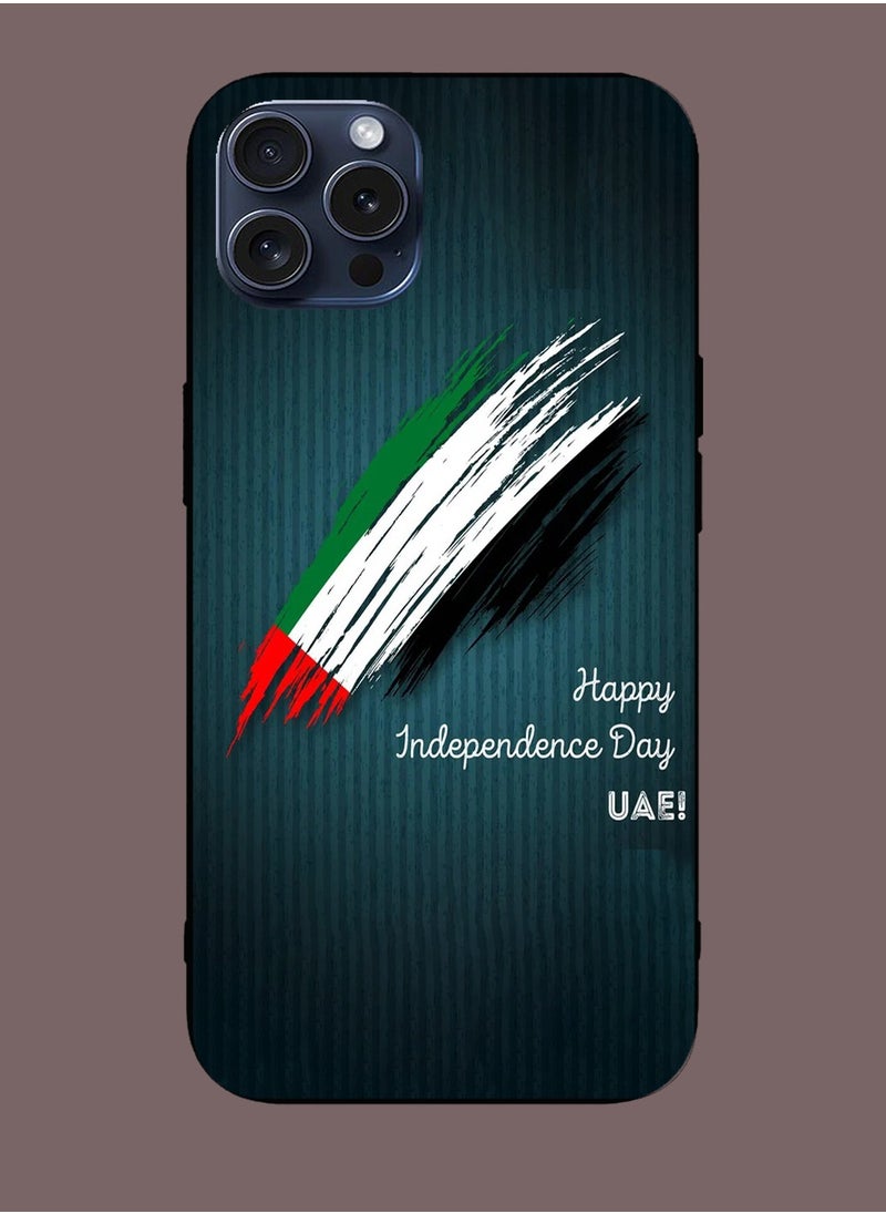 Service Zone Protective Mobile Back Cover Happy UAE National Day For iPhone 15 Pro  - Image 2
