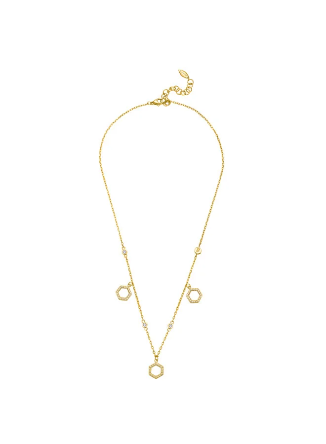 بوليس Fluorescent Women’s Gold Plated Stainless Steel Necklace
