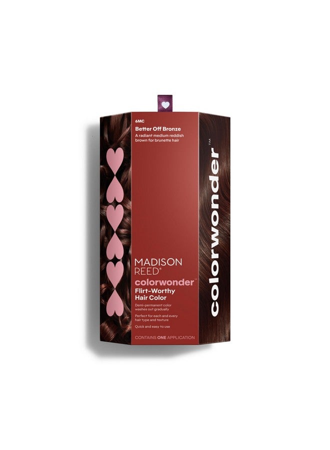 Madison Reed colorwonder Demi-Permanent Hair Color, Effortless At-Home Hair Dye, Ammonia-Free, Cruelty-Free, Better Off Bronze (6MC Medium Auburn Brown), Pack of 1 - Image 1