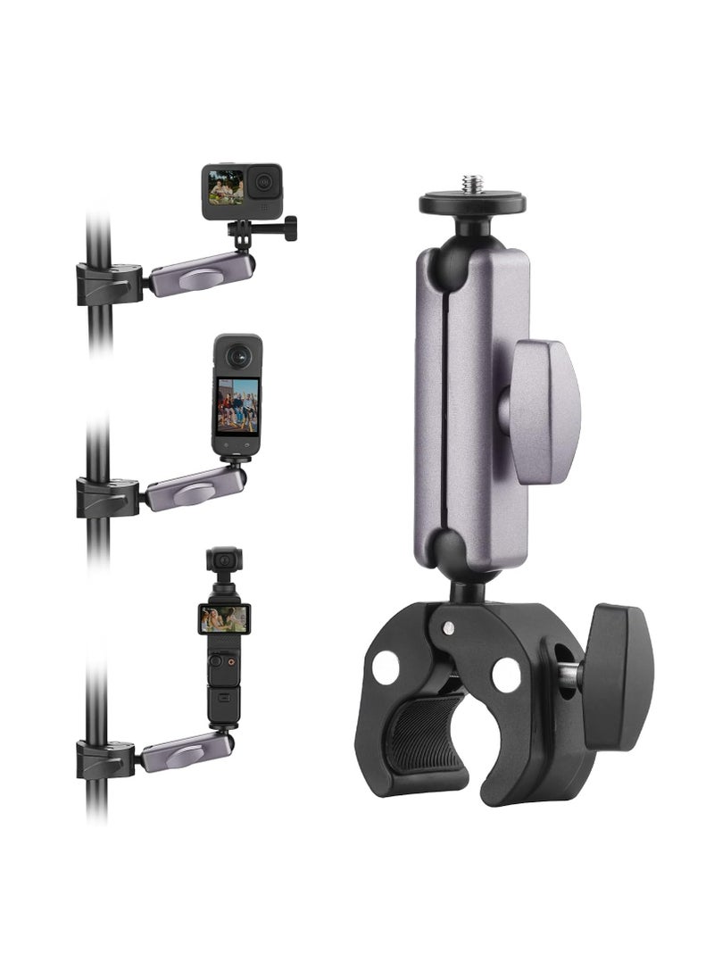 Oasisgalore Aluminum Camera Mount for Bike and Motorcycle, Compatible with Insta360, DJI Osmo Pocket 3, GoPro and More  - Image 1