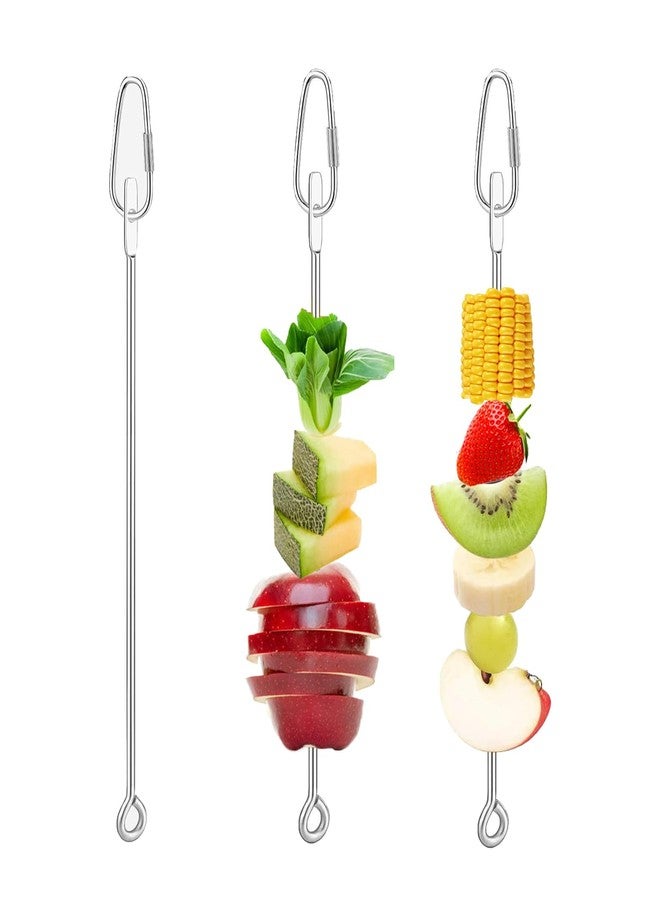 KFZDCG 3Pcs Parrot Fruit Vegetable Skewer, Bird Food Holder Small Animal Fruit Vegetable Holder Stainless Steel Bird Parrot Skewer for Parakeet Budgie Conure Macaw - Image 1
