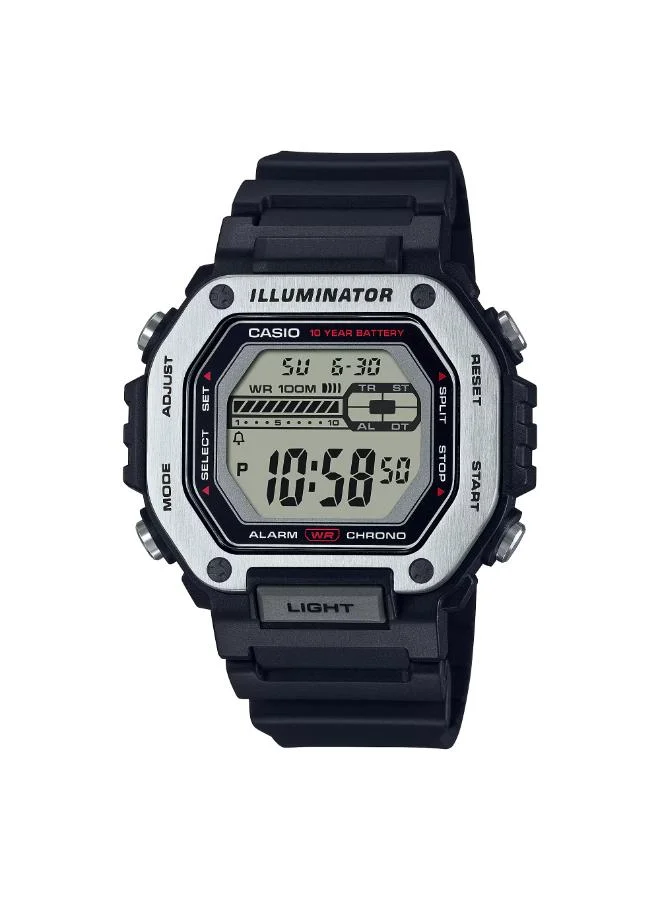 كاسيو Men's Resin Digital Watch MWD-110H-1AVDF - 47.2 mm