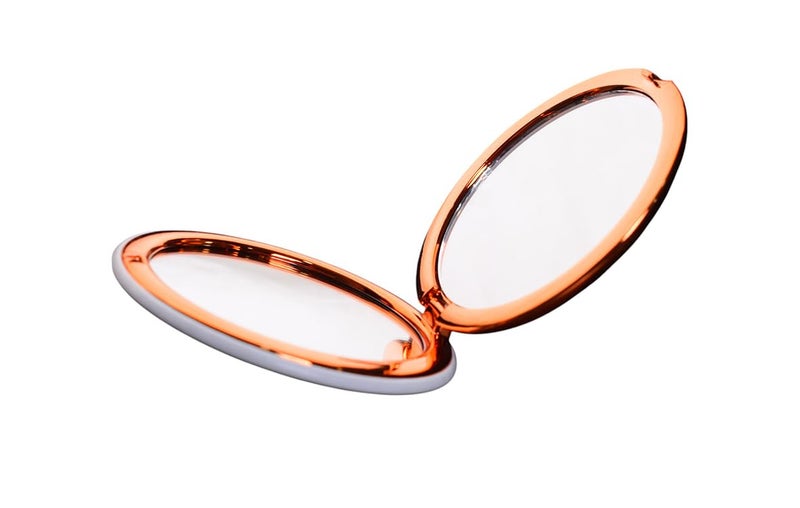 Round Glass and Plastic Mirror, Small - Multicolor - Image 1