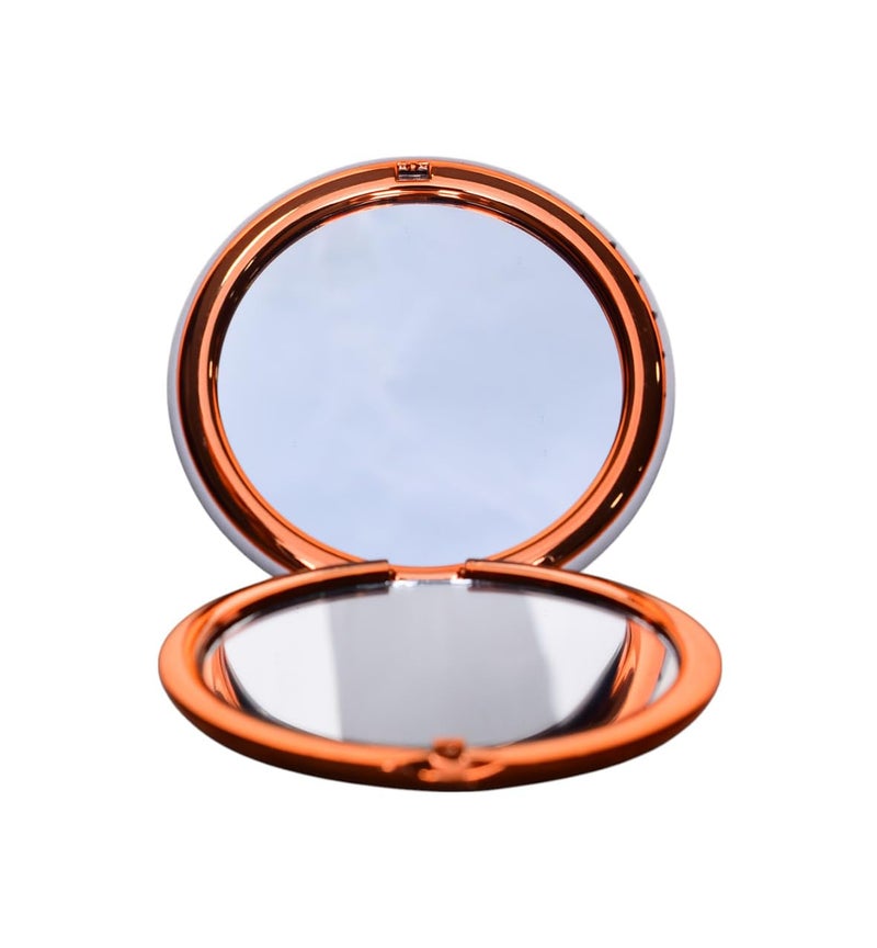 Round Glass and Plastic Mirror, Small - Multicolor - Image 3