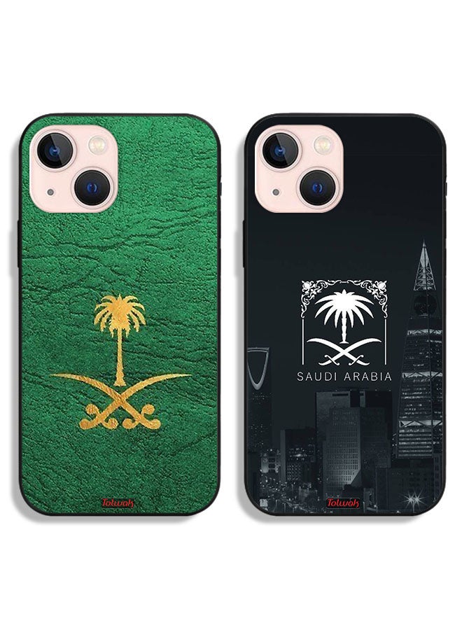 Tolwak Two Cases For Apple iPhone 13 Protective Covers Saudi Arabia Kingdom Sign - Image 1