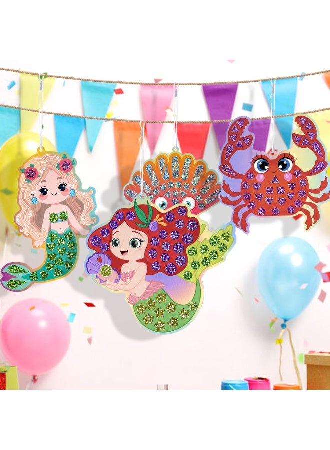 DIY MIRROR MOSAIC Ocean Theme Stickers, Children's Mirror Handmade DIY Coloring Set, Early Childhood Enlightenment Stickers - Image 5