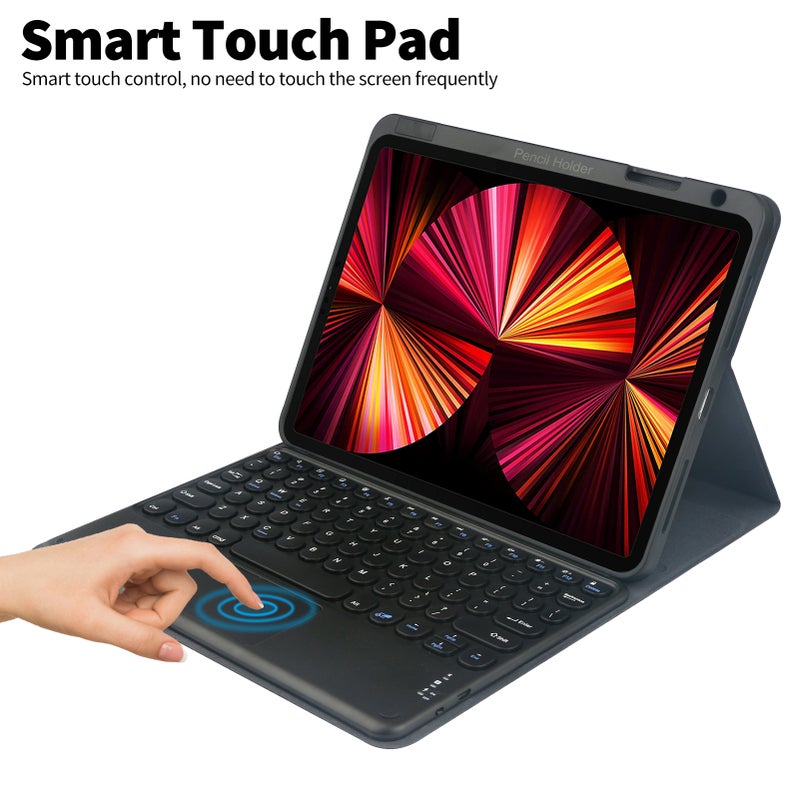Detachable BT Keyboard Case with Touchpad Compatible with iPad Air3 10.5(2019)/iPad Pro 10.5/iPad 10.2(2019)/iPad 10.2(2020) Pink - Image 5