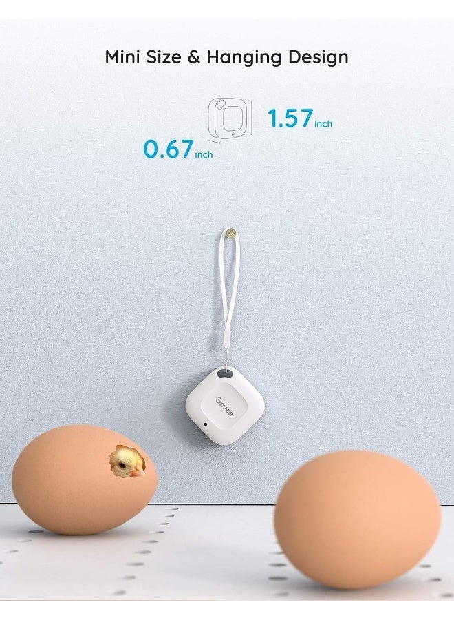 Govee Bluetooth Hygrometer Thermometer Wireless Thermometer Mini Humidity Sensor with Notification Alert Data Storage and Export 262 Feet Connecting Range 3 Pack - Image 4