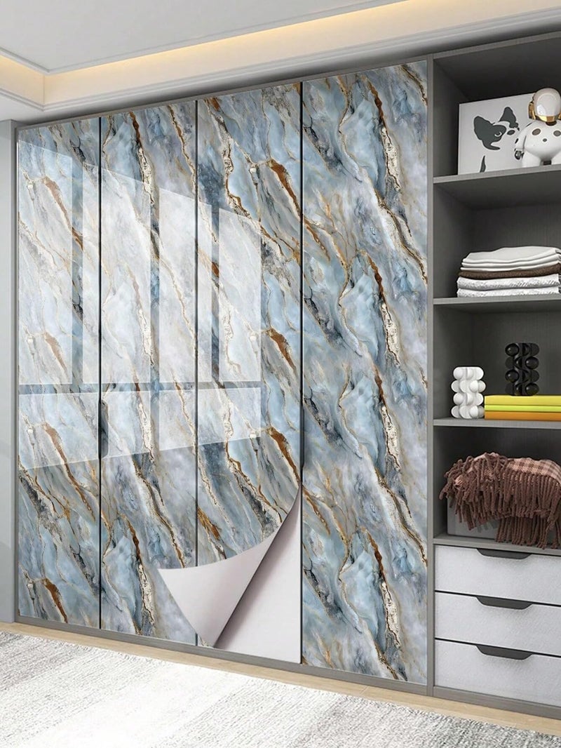 Jig-Tik 60cm x 200cm Kitchen Wallpaper | Oil-Proof & Waterproof Self-Adhesive Wall Sticker | Heat-Resistant Aluminium Backsplash Roll | Anti-Mold Kitchen Wall Covering (Pack of 1) - Image 2