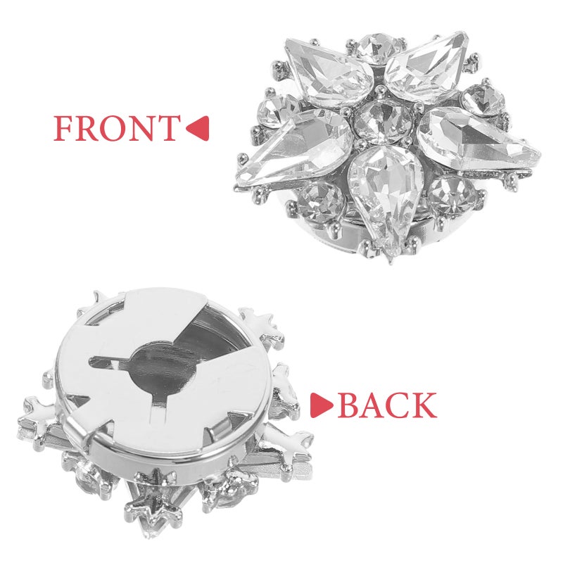 Star Tuxedo Cufflinks Decorative Buttons For Formal Events Business Attire White Color 2.50X2.50X0.90cm 2Pcs - Image 4