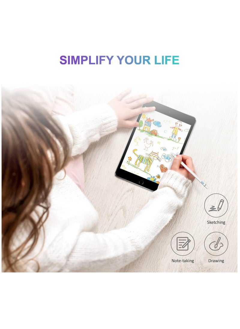 ELTRAZONE iPad Pro 11 & 12.9 inch, iPad 8th/7th/6th Gen, iPad Air 4th/3rd Gen,iPad Mini 5th Gen, Stylus Pen for Apple iPad with Palm Rejection, Active Pencil - Image 3