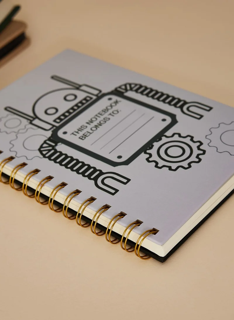 AURORA A5 Grey Robot Notebook