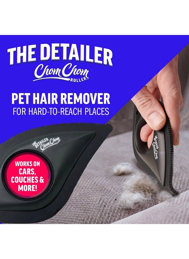 ChomChom Roller ChomChom Roller Detailer- Scraper for Pet Hair Remover and Lint - Great for CAR - Cat and Dog Hair Remover for Couch, Furniture, Carpet, Clothing and Bedding - Travel Multi-Surface Fur Removal Tool  - Image 2
