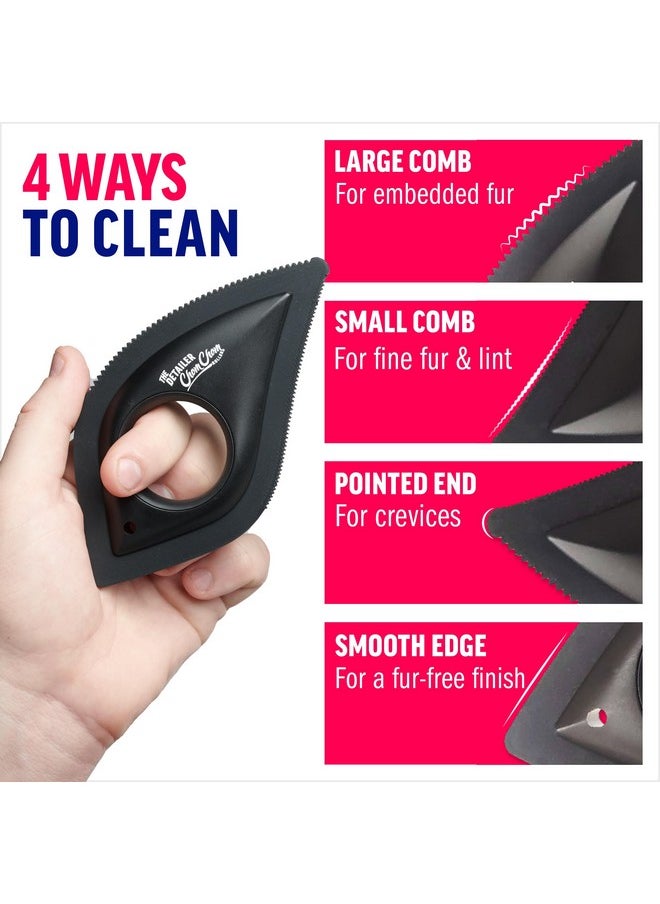 ChomChom Roller ChomChom Roller Detailer- Scraper for Pet Hair Remover and Lint - Great for CAR - Cat and Dog Hair Remover for Couch, Furniture, Carpet, Clothing and Bedding - Travel Multi-Surface Fur Removal Tool  - Image 3