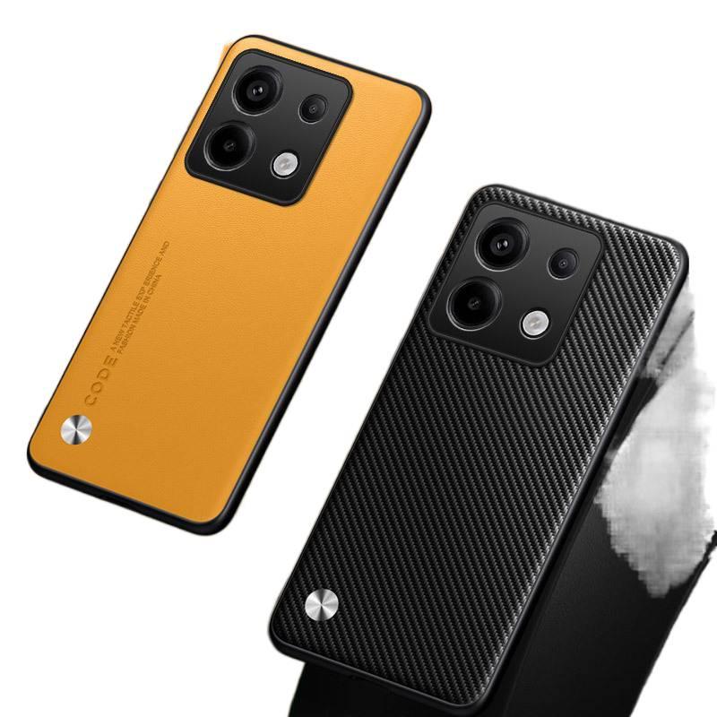 غطاء واقي بملمس جلد لـ Redmi Note 13 Pro مع مقاوم للصدمات وحماية من السقوط مع مقاوم للصدمات مع قبضة مضادة للانزلاق مع مقاوم للخدش باللون Mountain Green مضاد للانزلاق باللون الأخضر. - Image 3