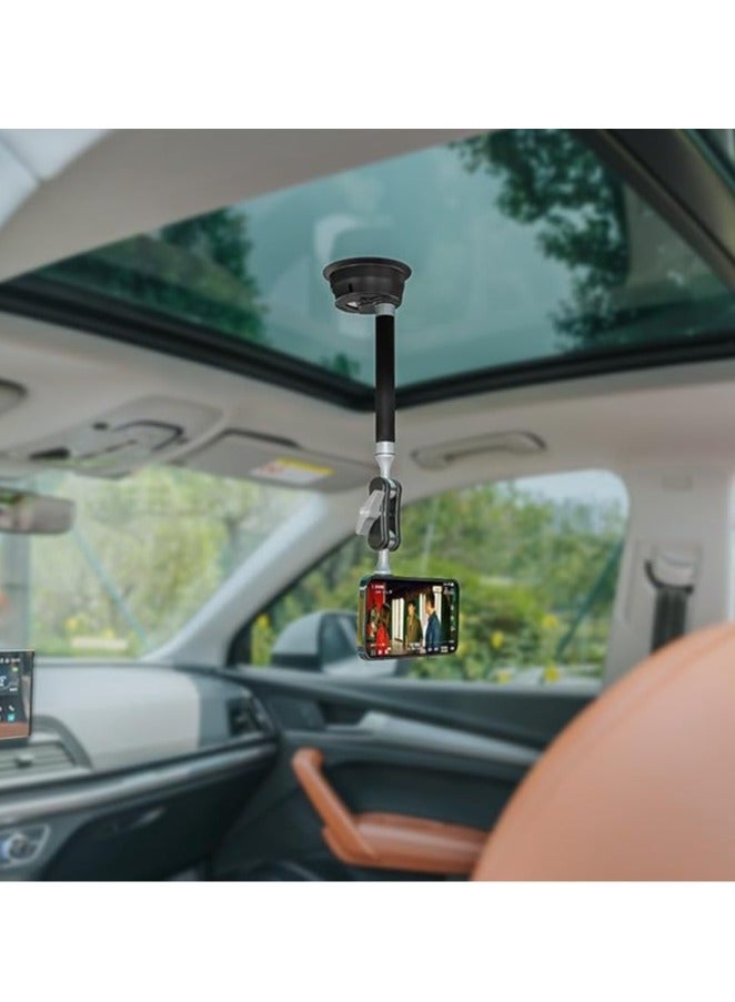 General Extended Car Suction Cup Holder, Compatible with Phone, iPad, Go Pro Hero Max, DJI Osmo Pocket Action, with 1/4"-20 Magnetic Mounting Base Standard Thread Adapter  - Image 3