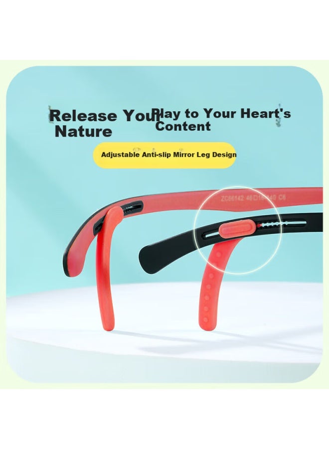 Pulais Children'S Blue Light Blocking Glasses Myopia Glasses Frame Lightweight Comfortable High Definition Eye Protection Glasses 66142 Deep Blue - Image 3