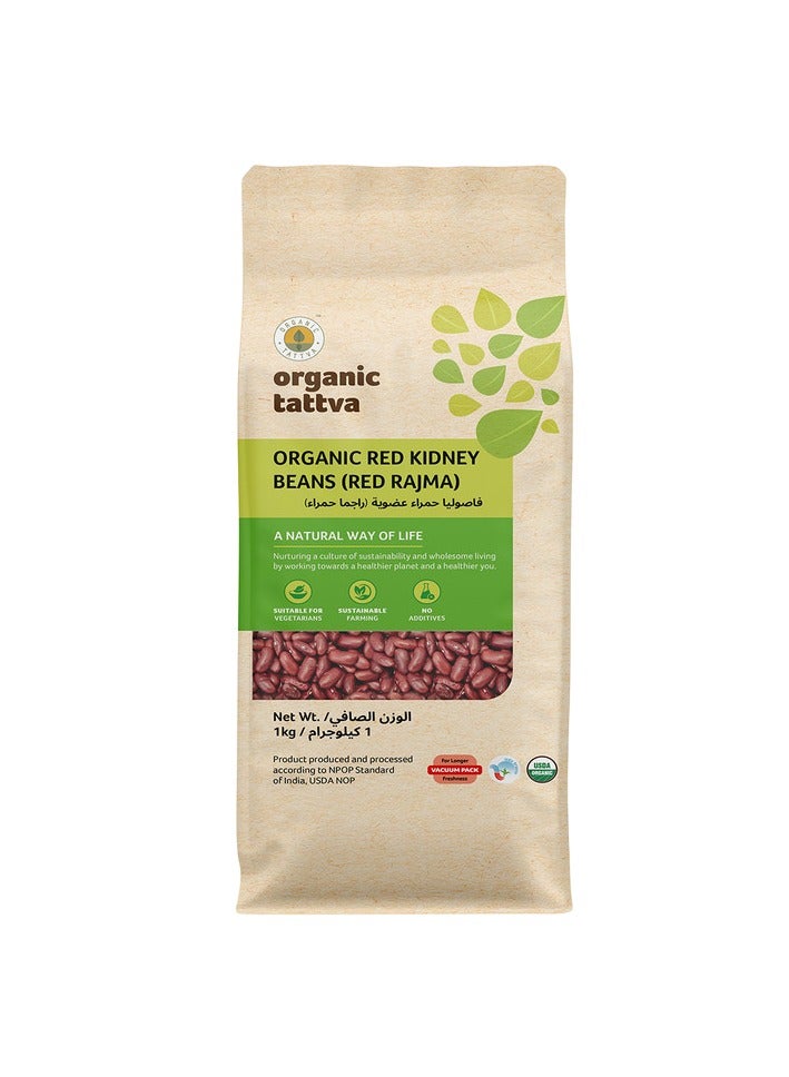 Organic Tattva Organic Red Rajma Kidney Beans 1kg - Image 1