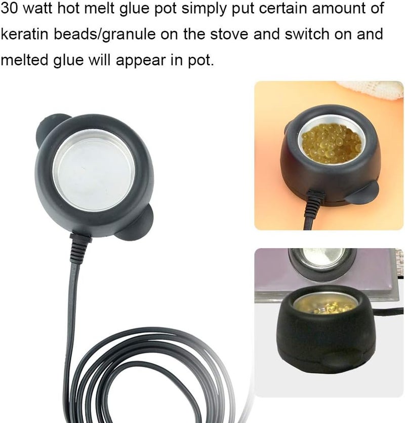 comfrt Glue Pot Glue Stove Hot Melt Pot Pot Mini Glue Pot Hot Melt Glue Pot Glue Stove Diy Hair Hot Melt Glue Pot 30w[Us Plug] - Image 3