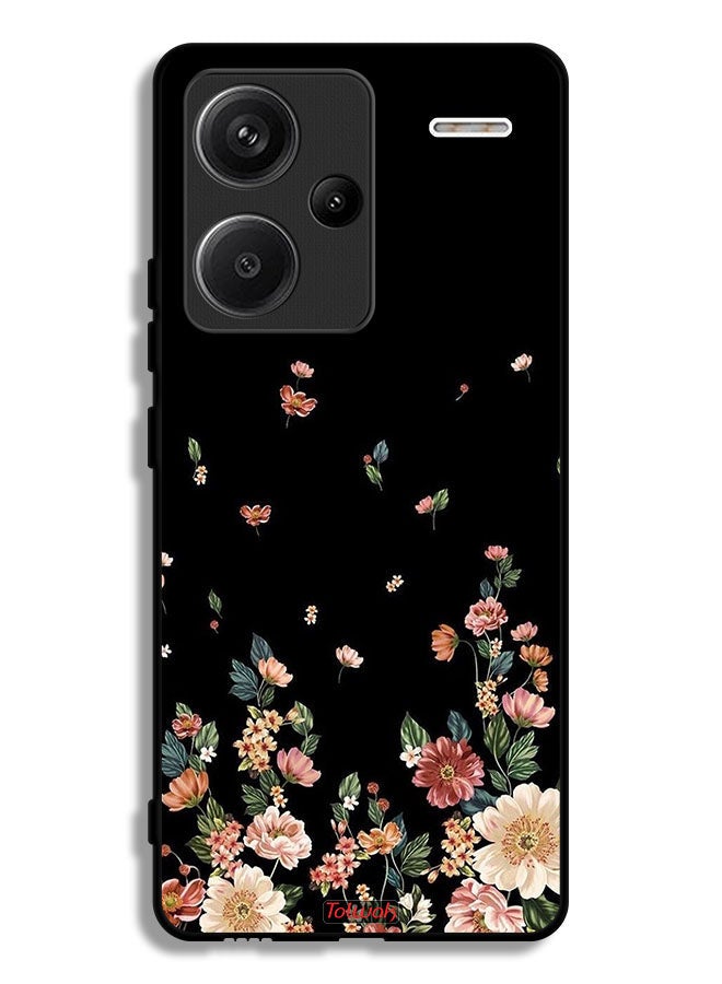 Tolwak Xiaomi Redmi Note 13 Pro Plus Protective Case Cover Small Flowers In Bottom - Image 1
