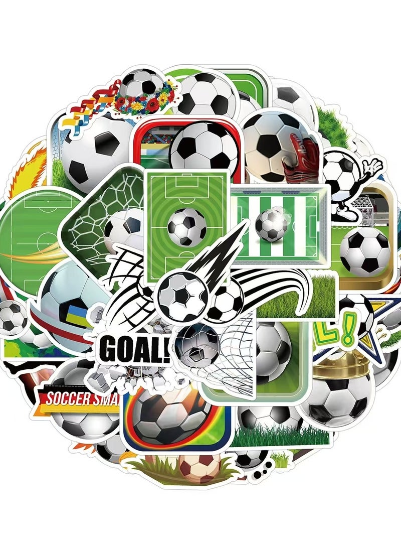 50-Piece Soccer Sticker Bonanza: Kick Off the Fun for Your Phone, Laptop, and More!  - Image 1
