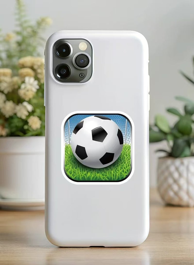 50-Piece Soccer Sticker Bonanza: Kick Off the Fun for Your Phone, Laptop, and More!  - Image 4
