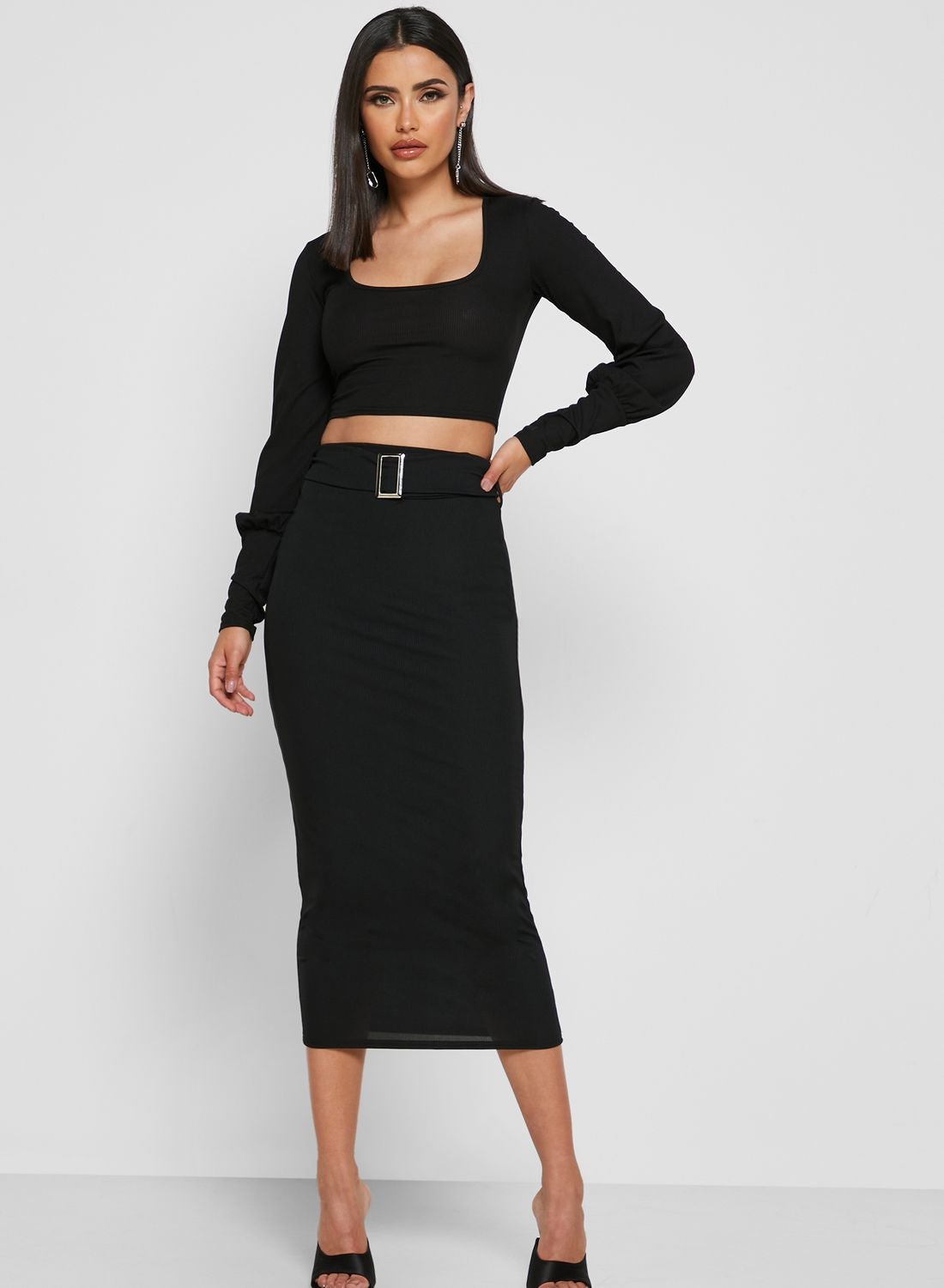 buy-missguided-ribbed-belted-skirt