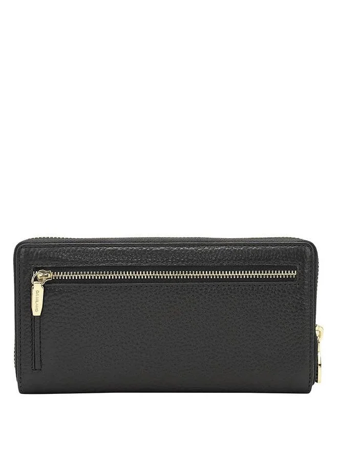 Da Milano  Genuine Leather Black Ladies Wallet for Women | Best Price UAE
