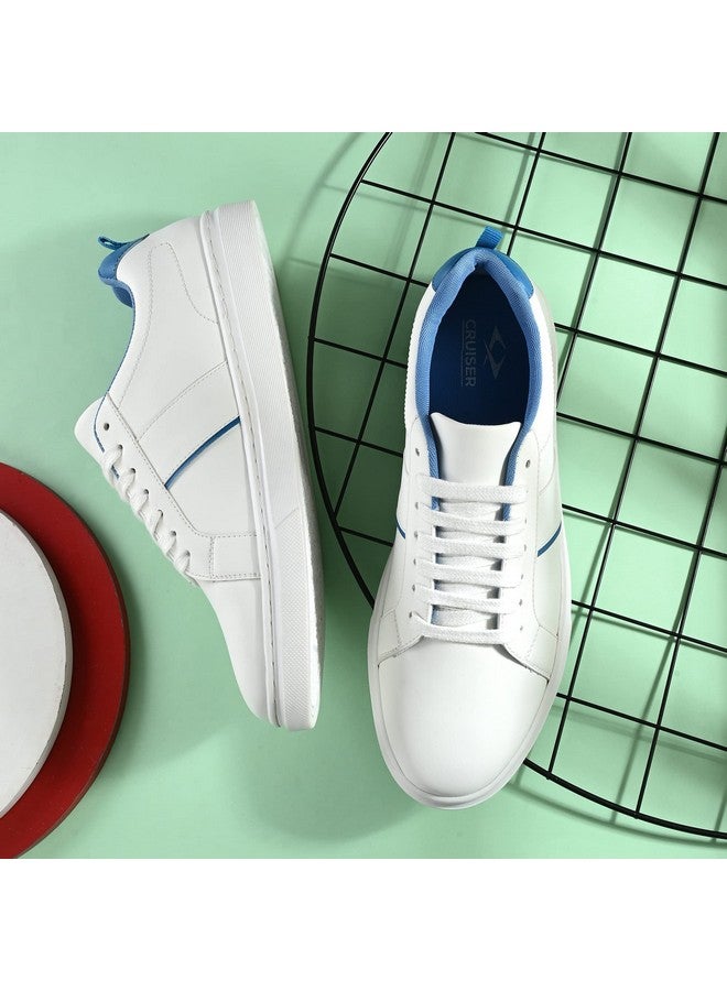Cruiser Sneakers for Men | Stylish and Sleek Design | Lightweight & Comfortable |Casual Outfits for Boys | Durable Casual Footwear 2525 8 UK (2525-5) White - Image 2