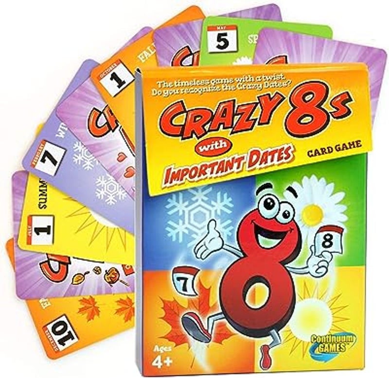 CONTINUUM GAMES Crazy 8S With Important Dates Cg1608