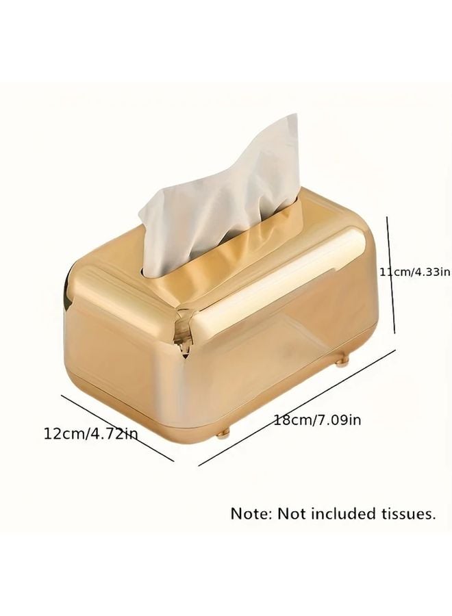 Vintage Bread Tissue Box Holder Silvery ABS Bathroom Organizer With Smooth Edges - Image 3