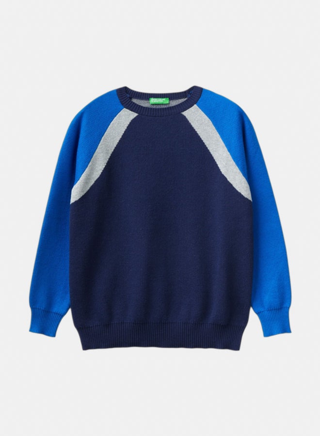 بينيتون سويتر أولاد بكتل ألوان - Image 1