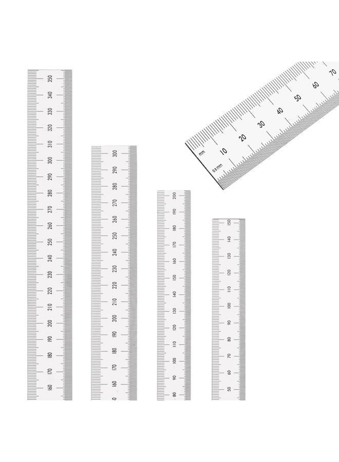 Allwin 6 Inch Machinist Ruler, 4-Pack Stainless Steel Precision Scale Ruler with Inch/Metric Etched Markings, Dual Side Measuring Rule for Engineers, Drafting, Woodworking - Image 5