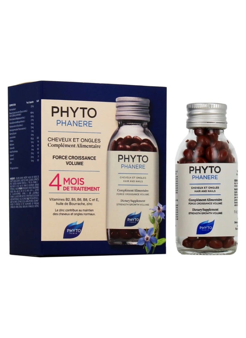 Phyto Phytophanere Hair and Nails Natural Dietary Supplement 2 x 120 Capsules  - Image 2