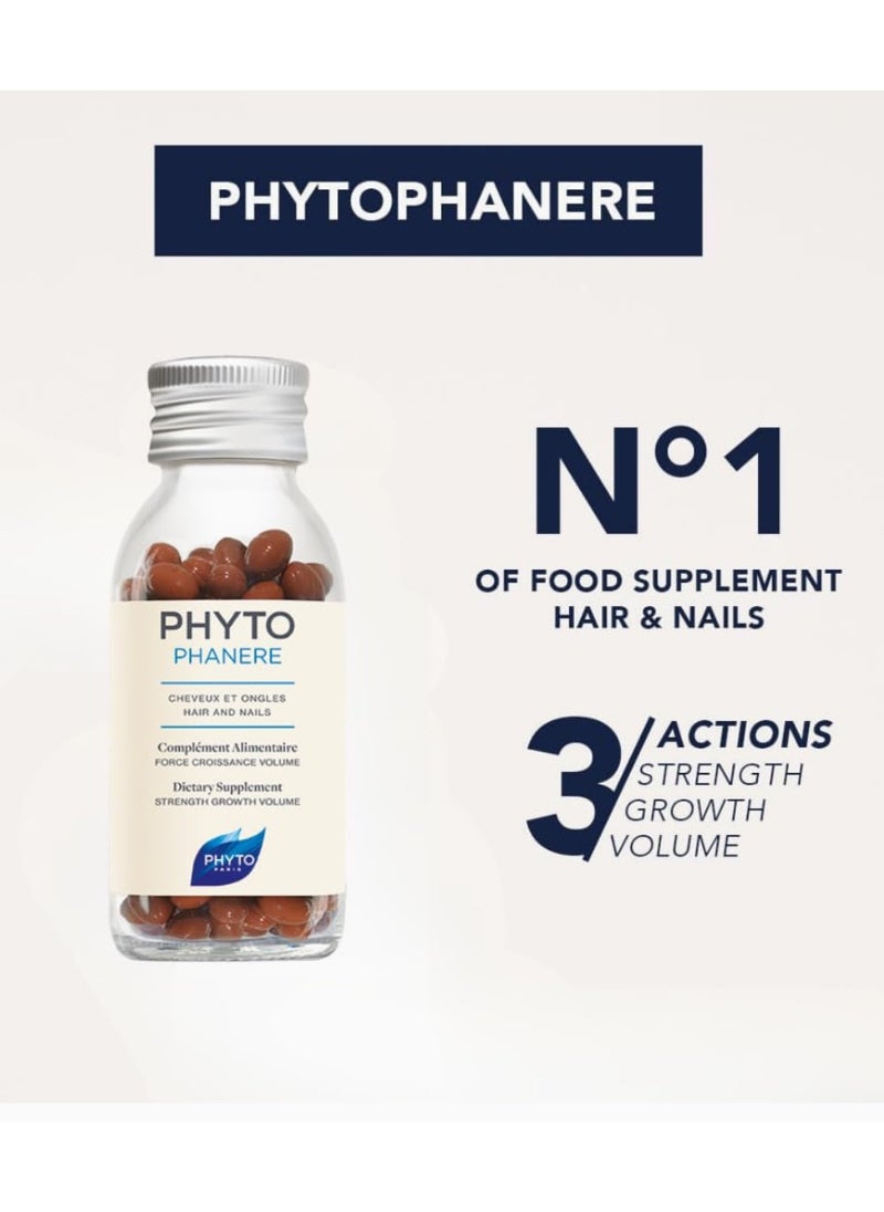 Phyto Phytophanere Hair and Nails Natural Dietary Supplement 2 x 120 Capsules  - Image 4