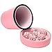 Luck Lab Pink Leather Dice Cup with Lid Including 6 Matching Pearl Dice Pink Velvet Interior for Quiet Shaking Use for Liars Dice Farkle Yahtzee Board Games - Image 2