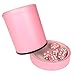 Luck Lab Pink Leather Dice Cup with Lid Including 6 Matching Pearl Dice Pink Velvet Interior for Quiet Shaking Use for Liars Dice Farkle Yahtzee Board Games - Image 4