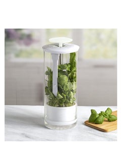 Excefore Green Vegetables Storage Saver, Herb Storage Container for Refrigerator, Designed for Maximum Freshness, Easy Access Herb Storage Containers for Refrigerator, Cilantro Saver  - Image 4