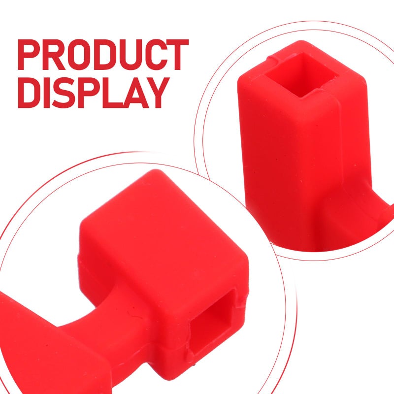 Red Silicone Chopstick Training Tools 5pcs Non Slip Connectors For Beginners Adults - Image 4