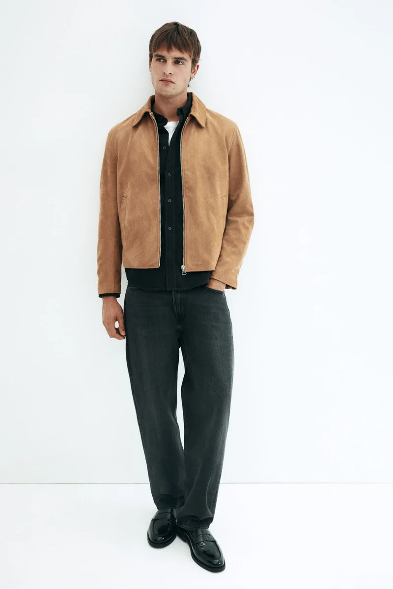 اتش اند ام جاكيت بقبة وقصّة عادية