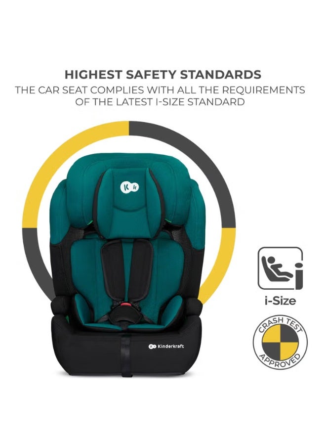 كيندركرافت مقعد سيارة Kinderkraft Comfort Up i-Size من عمر 15 شهرًا إلى 12 عامًا (9-36 كجم) - أخضر - Image 2