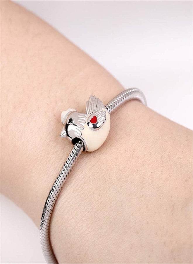 GNOCE Chicken Charm Bead Sterling Silver Diligent and Hard Working Zodiac Signs Animal Charm Bead Fit Bracelet/Necklace Jewelry Gift for Women Mens - Image 3