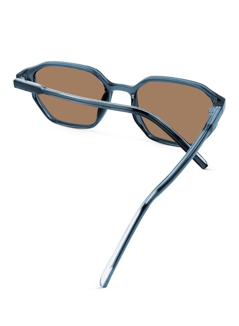 ووجلز Red Pappy Fable Blue Hexagonal Sunglasses