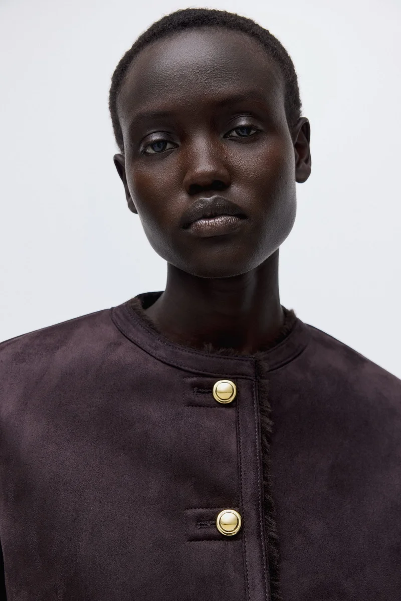 اتش اند ام جاكيت مبطن بالوبر