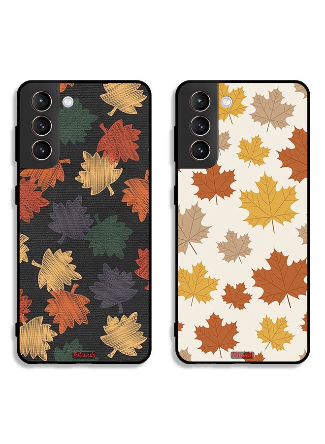 Tolwak Two Cases For Samsung Galaxy S21 5G Protective Covers Leaves - Image 1