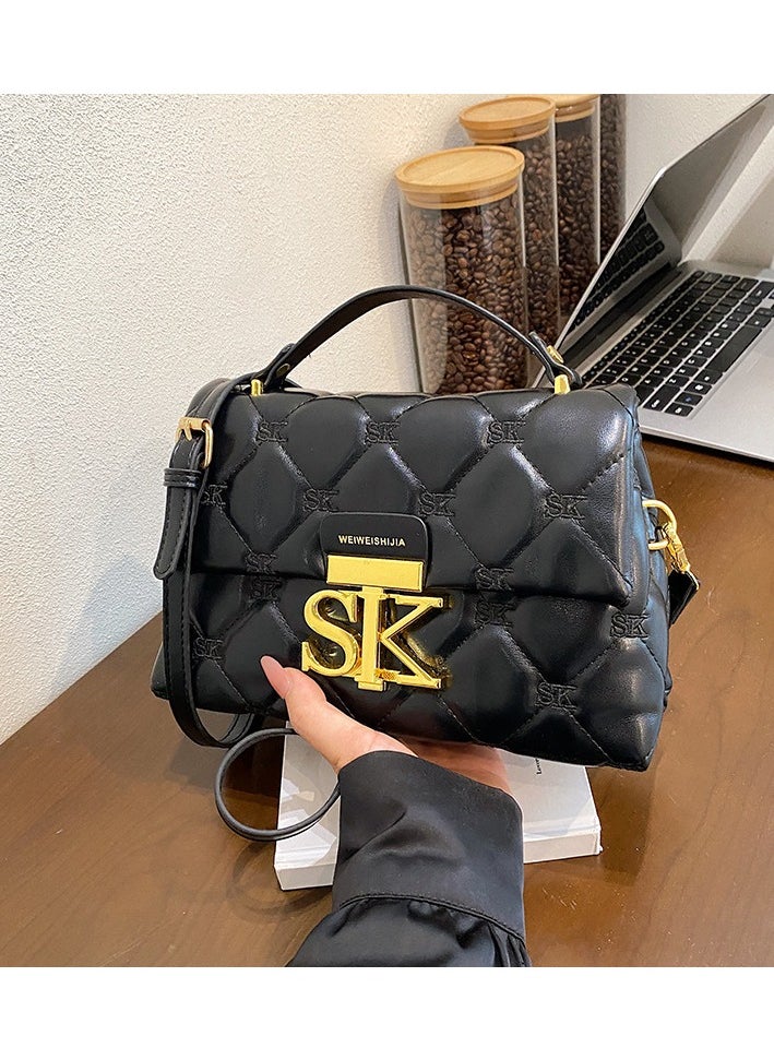 SK New Fashionable And Minimalist Hand-held Single-shoulder And Crossbody Bag 