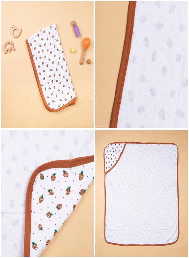 Tinycare Cotton Bath Hooded Towel for New Born Baby, Extra Soft Hosiery Fabric Printed Towel for Kids/Toddler/Infants 72 x 72cm, Quick Absorbent (Brown- Pack of 1) 0-12 Months - Image 5