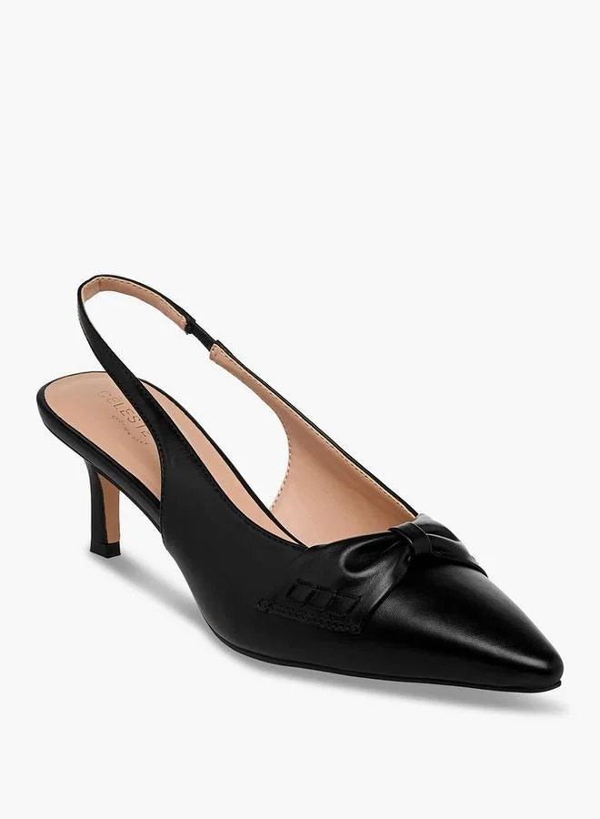 Celeste BLACK Women Stiletto Heel Slingback Shoes for Women | Best Price UAE