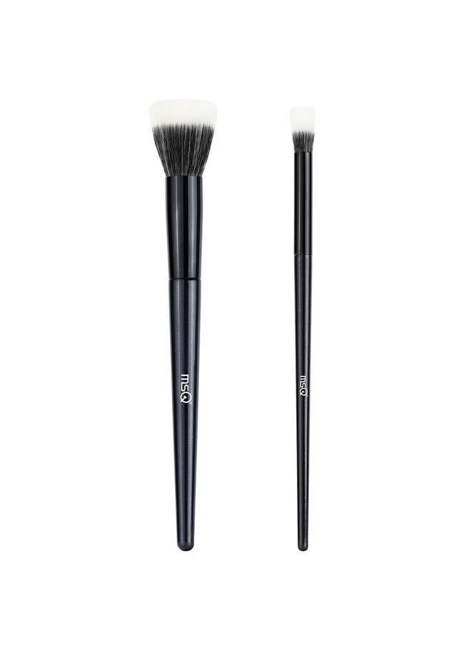 MSQ Foundation Brush Msq Stipple Blush Brushes Concealer Brush (Black Stipple)  - Image 1